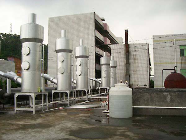 發(fā)電機尾氣凈化不銹鋼堿性噴淋塔